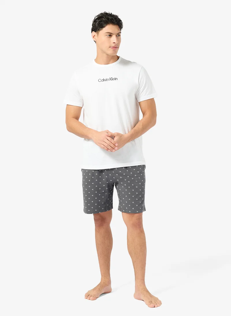 CALVIN KLEIN  Shorts Pyjama Set - Icon Cotton for Men | Best Price UAE